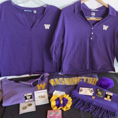 University of Washington Huskies Clothes & Earrings * Cutter & Buck
