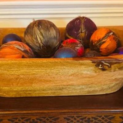 WOOD DOUGH BOWL