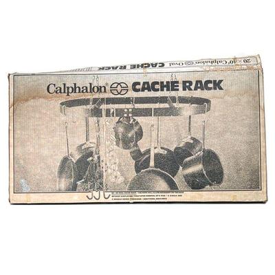 CALPHALON CACHE RACK | 20 x 40 in. oval cache rack / hanging pot rack.

