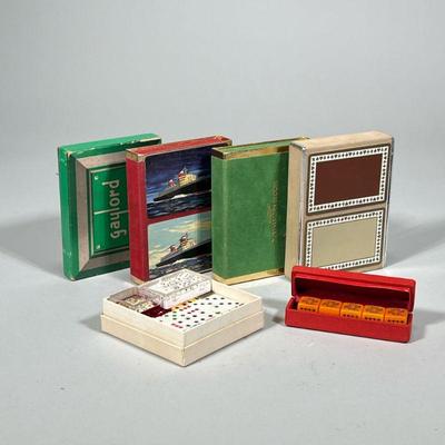 PLAYING CARDS & DICE | Including various playing card sets including: Moore-McCormack Lines, United States Lines, Tiffany & Co....
