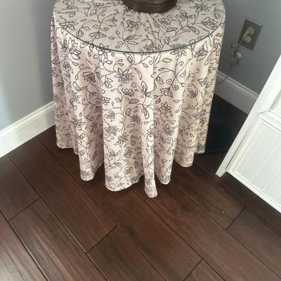 round table with glass top