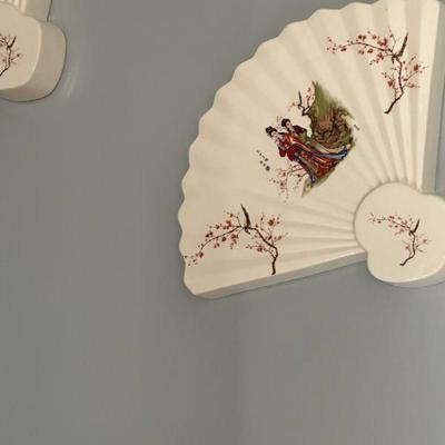 Two of these porcelain fans