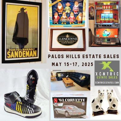 Xcntric Estate Sales Palos Hills Estate Sale May 15-17, 2025.