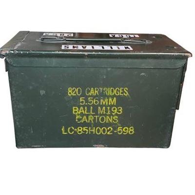 Lot 291   
US Ammunition Case 820 Cartridge 5.56mm