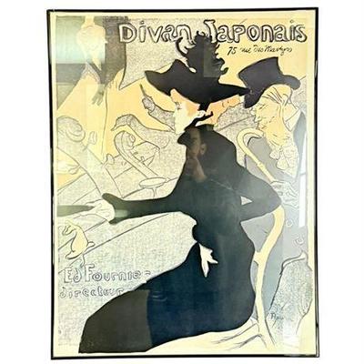 Lot 030-152  
"Divan-Japonais" Toulouse-Lautrec Framed Art Print