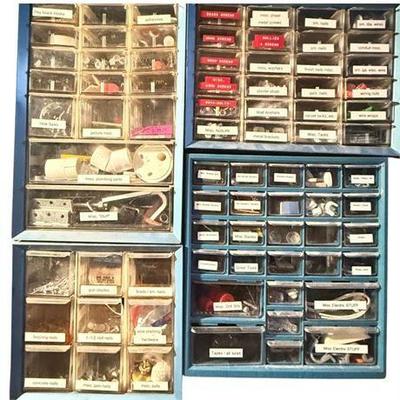 Lot 300-190   
Storage Drawer Organizers with Home Repair Accessories