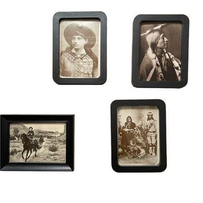 Lot 179   
Western Photo Framed Sepia Prints, Six (6)