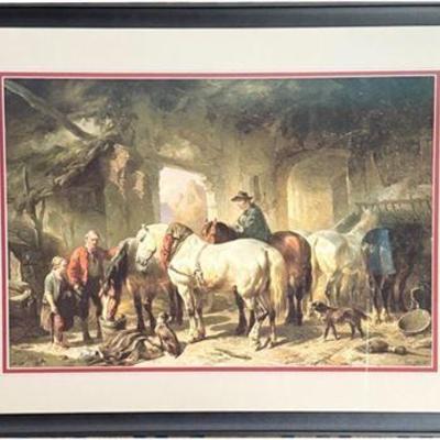 Lot 005-001   
Decorator Art, Wouter Verschuur, Horses Feeding in the Stable, c.1850