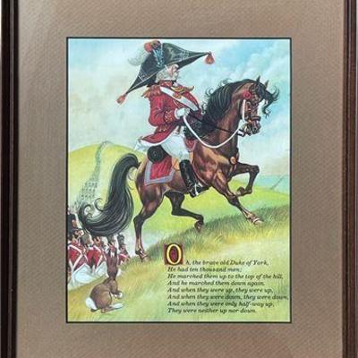 Lot 184   
"The Brave Old Duke of York" Framed Print