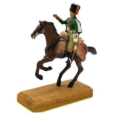 Lot 217-284   
Napoleonic Era Mounted Russian Officer Military Model Figurine