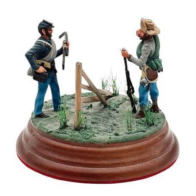 Lot 217-258  
American Civil War Plaster Military Figurine Sculptures