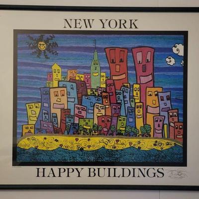 Poster Print Happy Buildings By Stephan Shrem