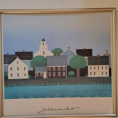 Silkscreen By Ted Jeremenko Waterside Own T.C 1985