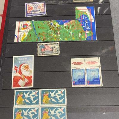 Large book of mixed stamps