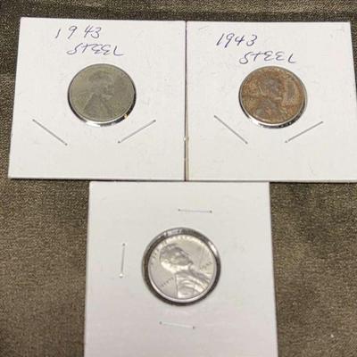 1943 steel pennies