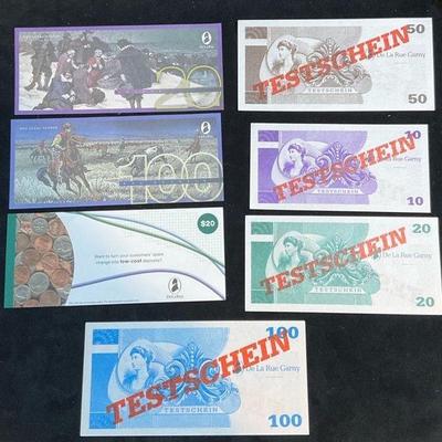 Germany test certificate banknotes