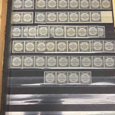 Test stamps dummy stamps or training stamps 8