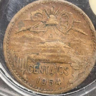 1954 mexico 20 centavos