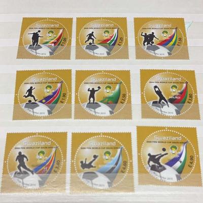 Swaziland fifa world cup stamps 2010