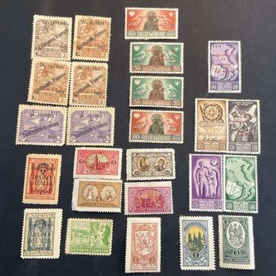 Vintage collectible italian stamps
