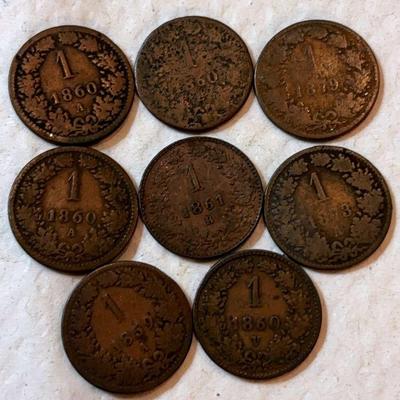 Indian head cents 1850s to 1870s