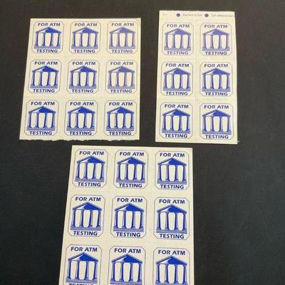 Atm testing stamps lot 2