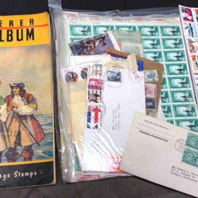 Stamp album full sheets