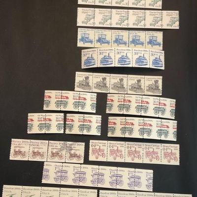 Us transportation set of 10 different stamps 1981 1984