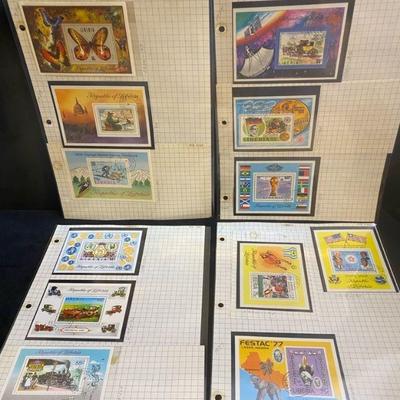 Liberia souvenir collectible stamp sheets lot 4