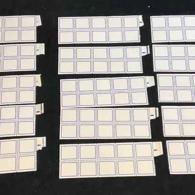 Blank test stamp booklets