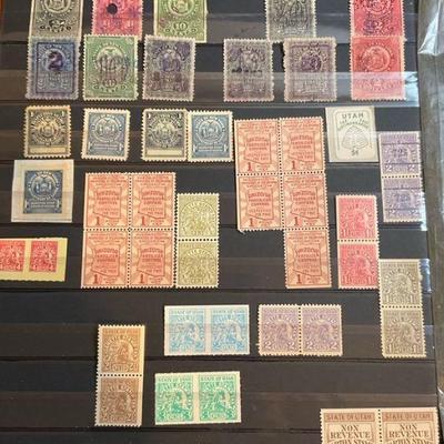 Variety of us state revenue tax stamps