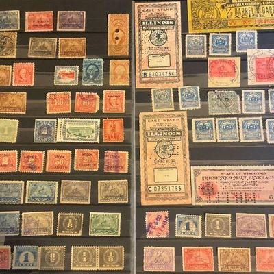 Variety of us state tax revenue stamps more