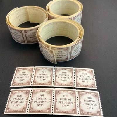 Us testing coils 4 block stamps