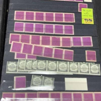 Large collection of test strips