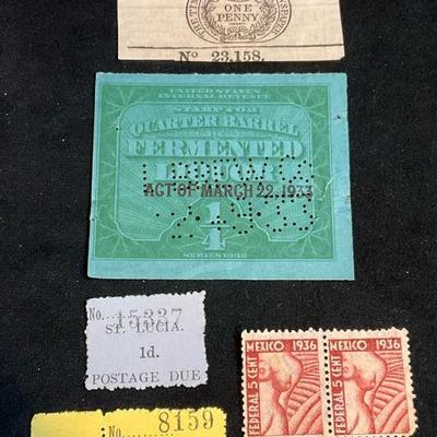 Collectible tax revenue mexico stamps & more