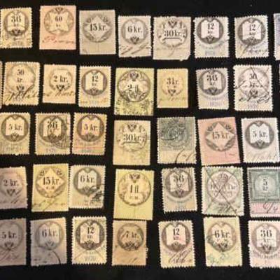 Mixed lot of austria hungary empire revenue stamps