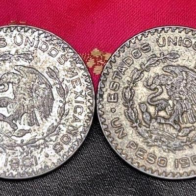 Mexico pesos 1960 1961