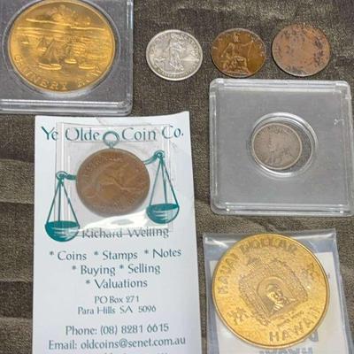 Coins tokens france 1 liard e & others
