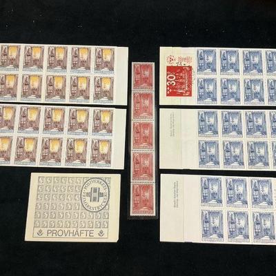 Swedish test stamp booklets