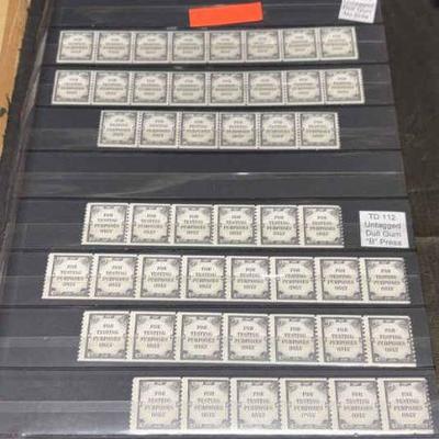 Test stamps dummy stamps or training stamps 4