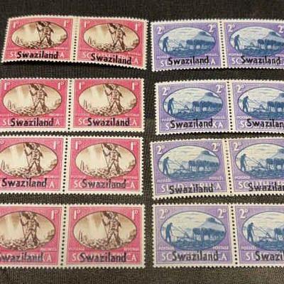 Swaziland 1946 king george vi peace victory stamps lot 2
