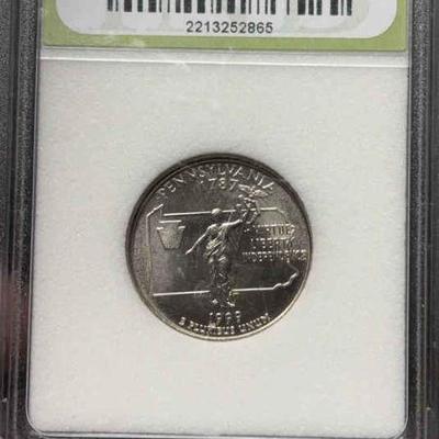 1999d brilliant uncirculated quarter