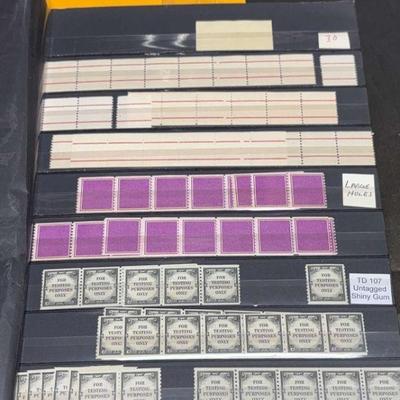 Test stamps dummy stamps or training stamps 9