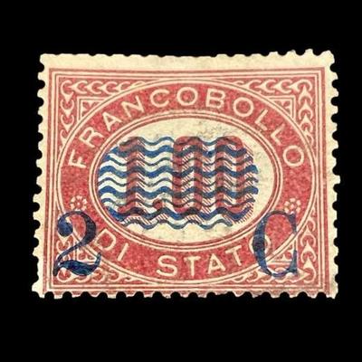 1863 italy state of frankobollo 41 cv stamp