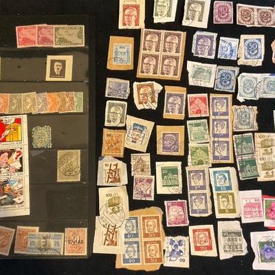 German french cancelled & uncancelled stamps & more