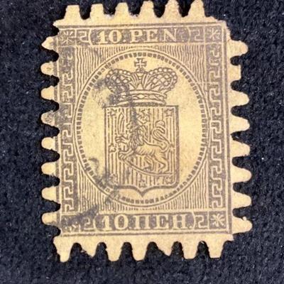 Finland coat of arms 1866 1874 stamp