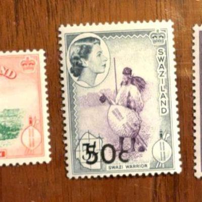 Swaziland surcharge stamps