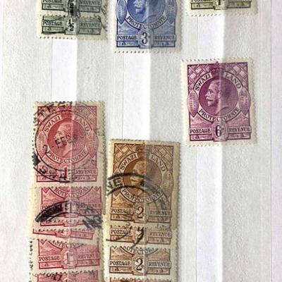 Swaziland 1933 postage revenu stamps collection