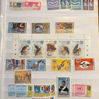 Swaziland stamps assorted dates themes