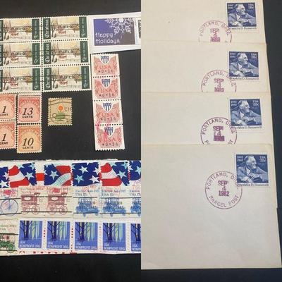 Used usa 16c shield & variety of other us stamps